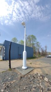 The Virginia Smart Community Testbed broadband luminaire. 